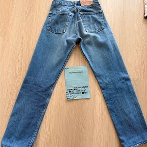 Levi's Women's Classic Blue Straight Leg Jeans, Lenny reclaimed